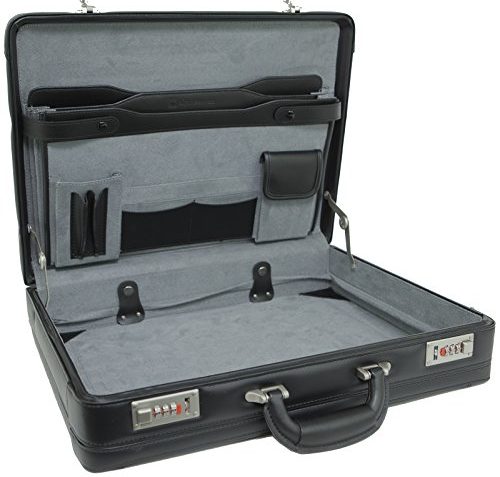 Alpine Swiss Genuine Leather Briefcase